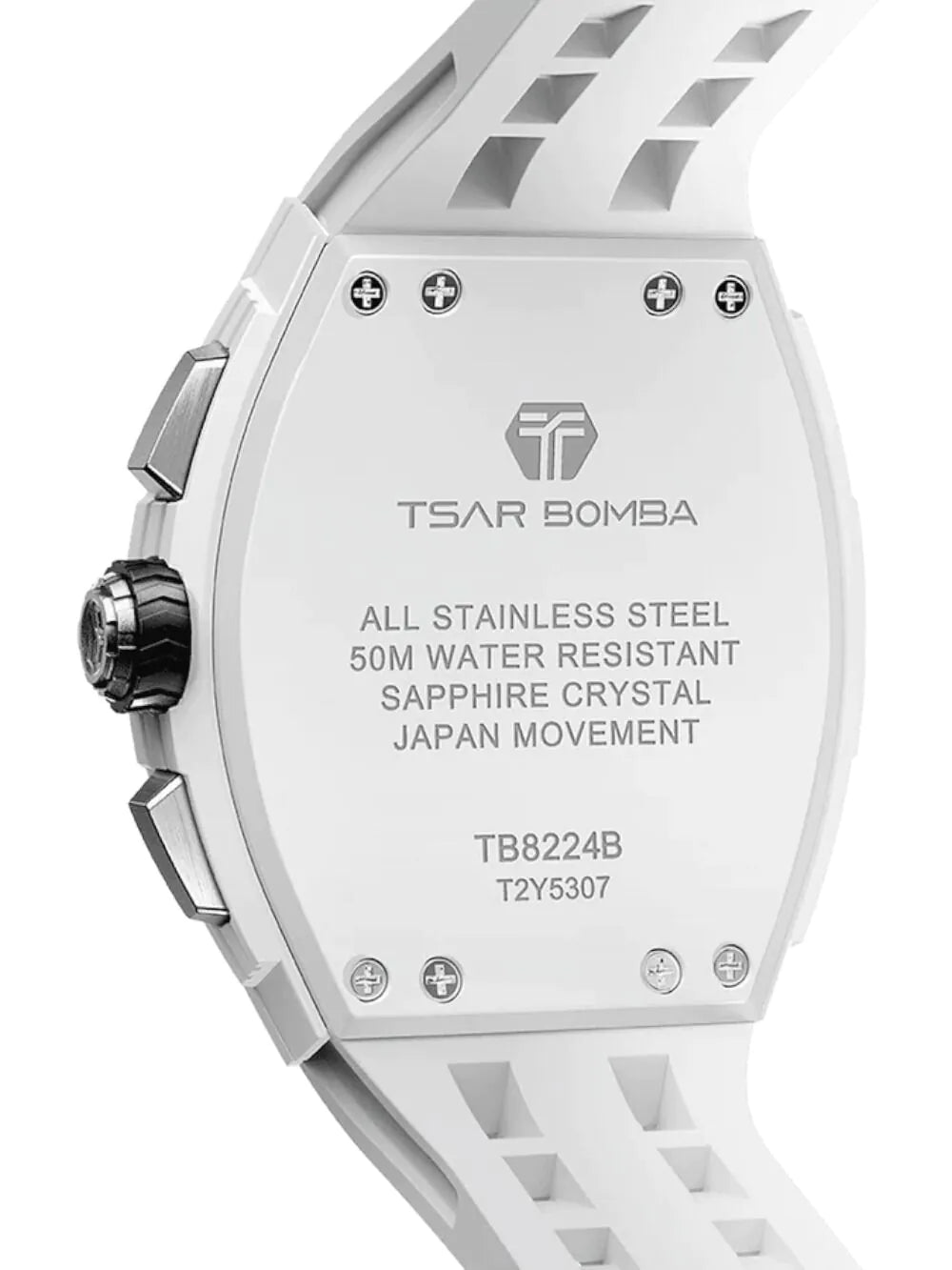 Tsar Bomba TB8224B-01 Mens Watch Elemental Bioceramic Chronograph 45mm 5ATM