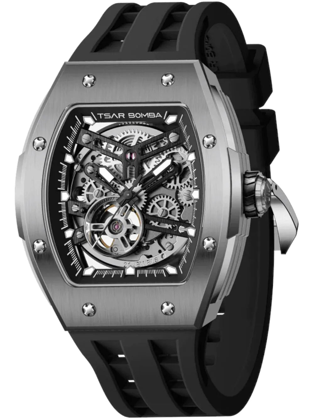 Tsar Bomba TB8228T-01 Mens Watch Elemental Titanium Automatic 45mm 5ATM