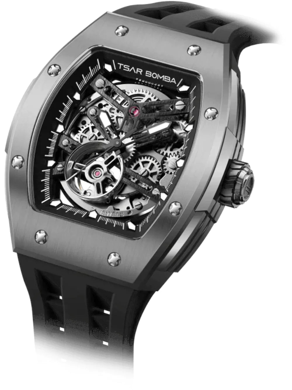 Tsar Bomba TB8228T-01 Mens Watch Elemental Titanium Automatic 45mm 5ATM