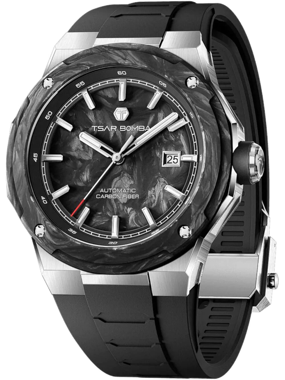 Tsar Bomba TB8230-01 Mens Watch Electron Carbon X II Automatic 45mm 10ATM