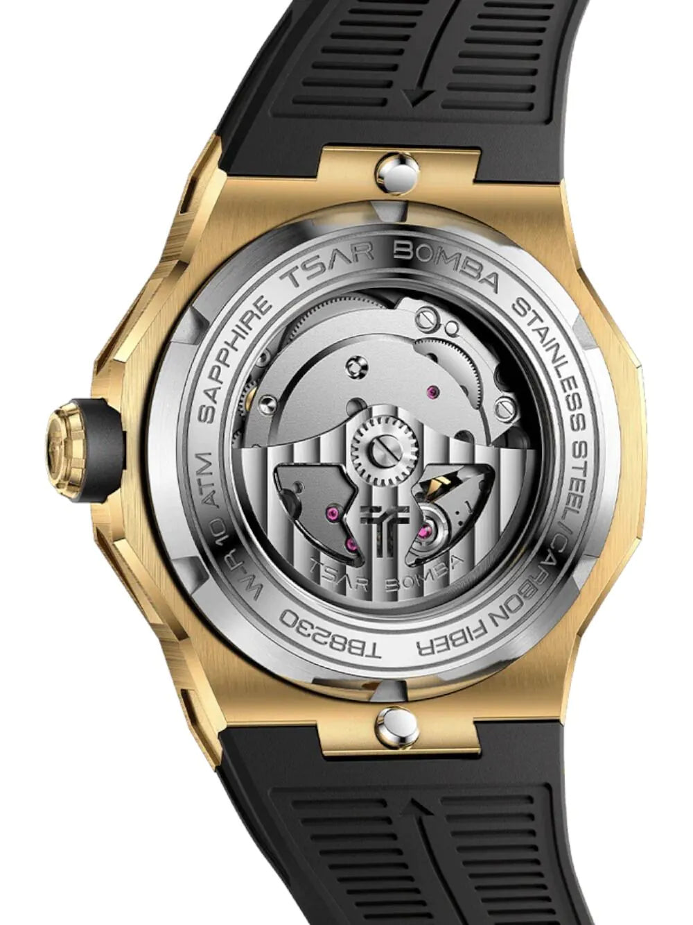 Tsar Bomba TB8230-04 Mens Watch Electron Carbon X II Automatic 45mm 10ATM