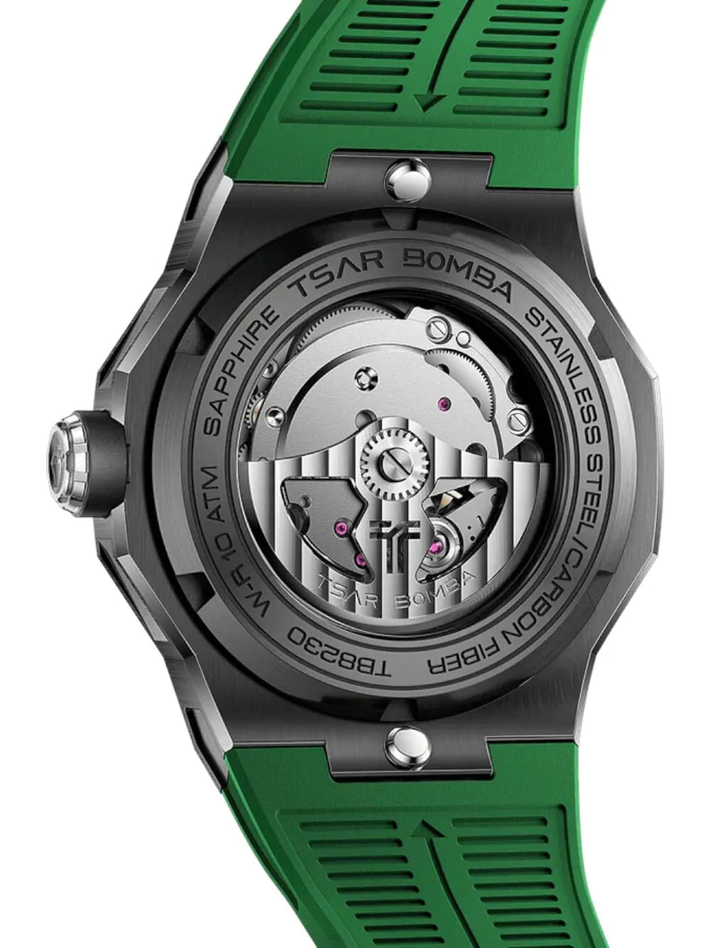 Tsar Bomba TB8230-05 Mens Watch Electron Carbon X II Automatic 45mm 10ATM