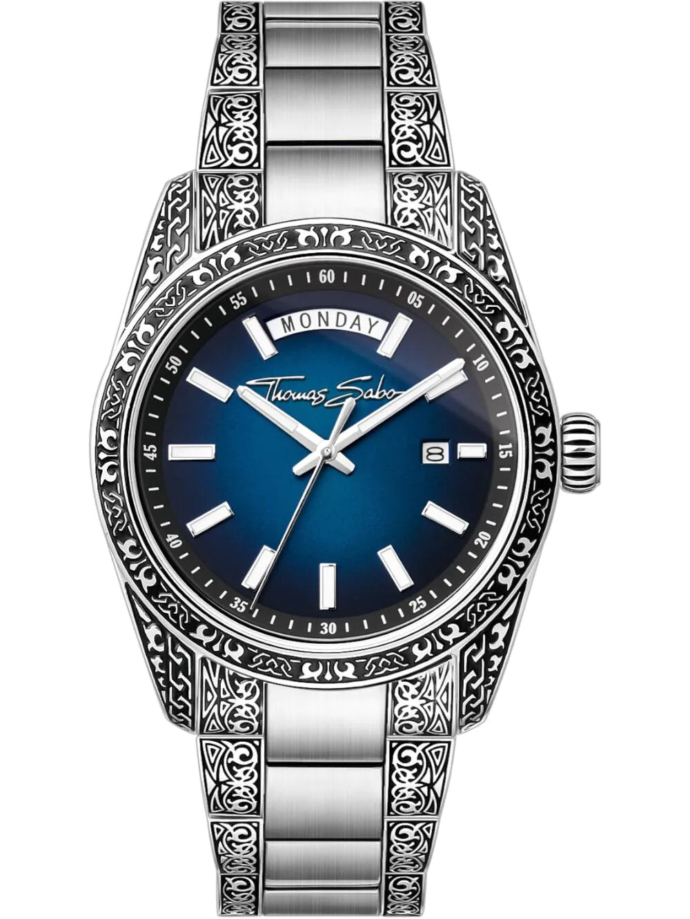 Thomas Sabo WA0439-201-209 Mens Watch Rebel At Heart Revive 40mm 5ATM