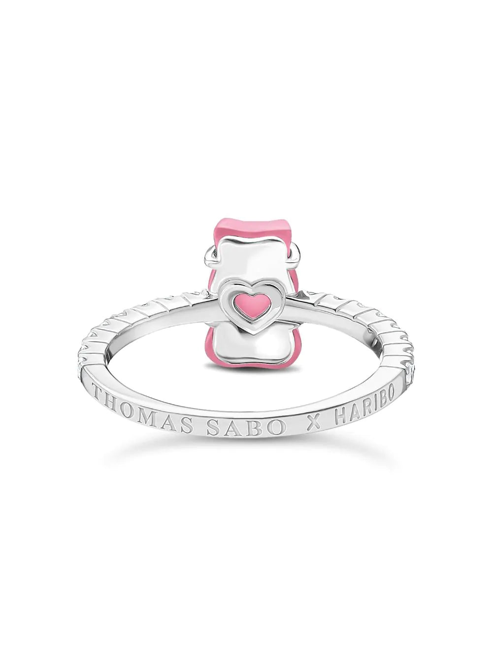 Thomas Sabo TR2459-052-9-52 Silver Ring with pink Gold Bears and Zirconia Ladies