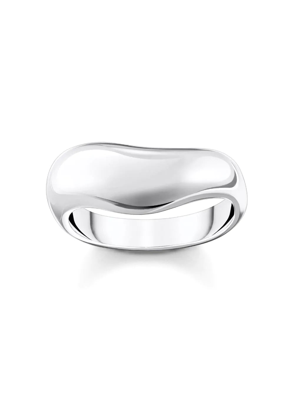 Thomas Sabo TR2473-001-21-54 Bold - Silver Ring in curved shape Ladies