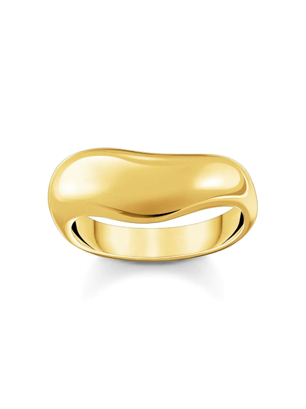 Thomas Sabo TR2473-413-39-54 Bold - Gold-plated Ring in curved shape Ladies