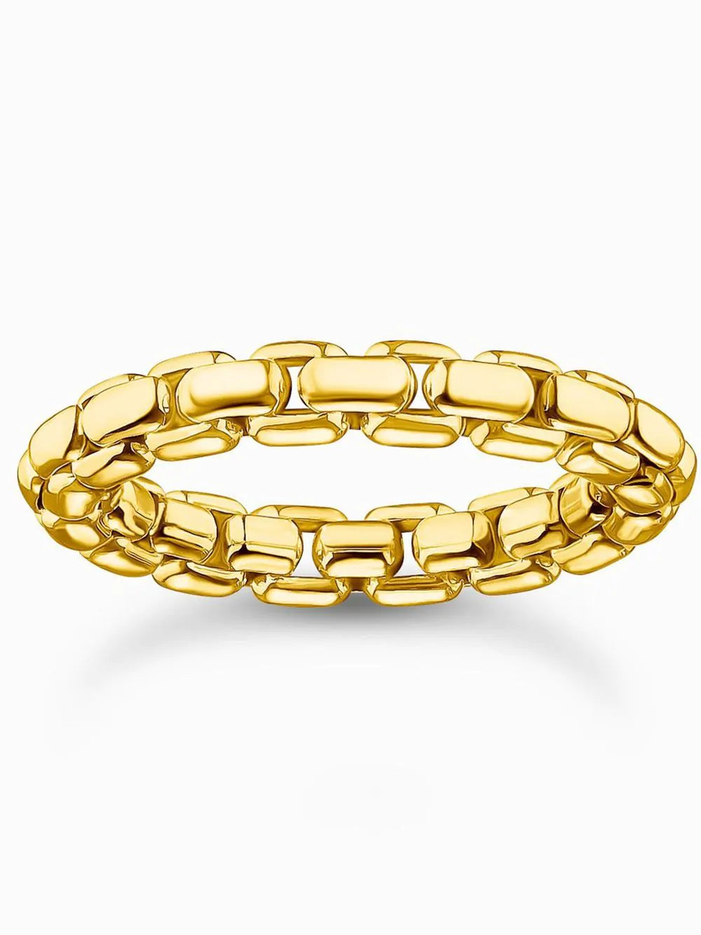 Thomas Sabo TR2502-413-39-62 Unisex Ring - Box chain gold plated