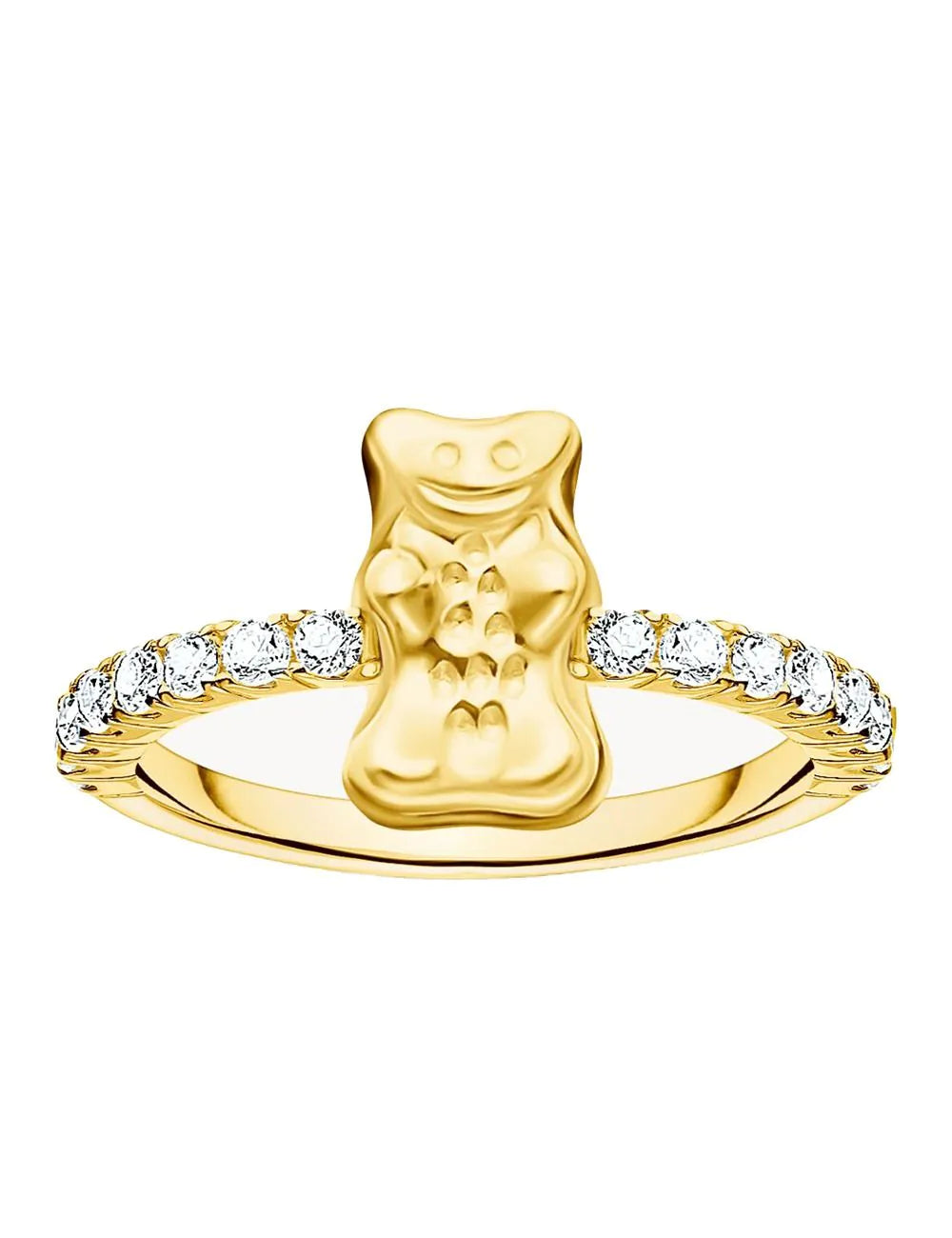 Thomas Sabo TR2504-414-14-54 Ring with Haribo Gold Bear and Stones Gold-Plated Ladies