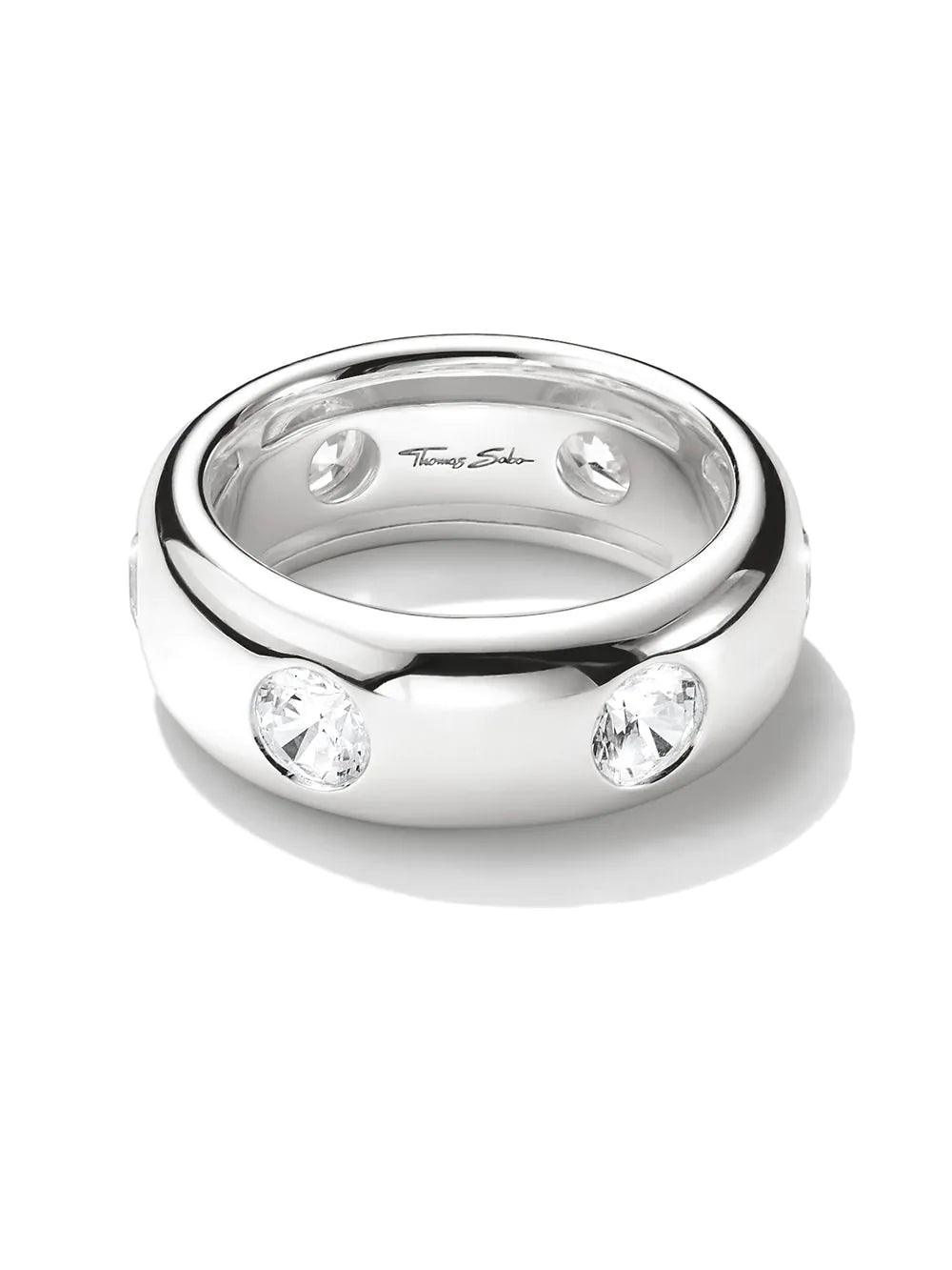 Thomas Sabo TR2519-051-14-56 Ring with white zirconia stones Silver Ladies