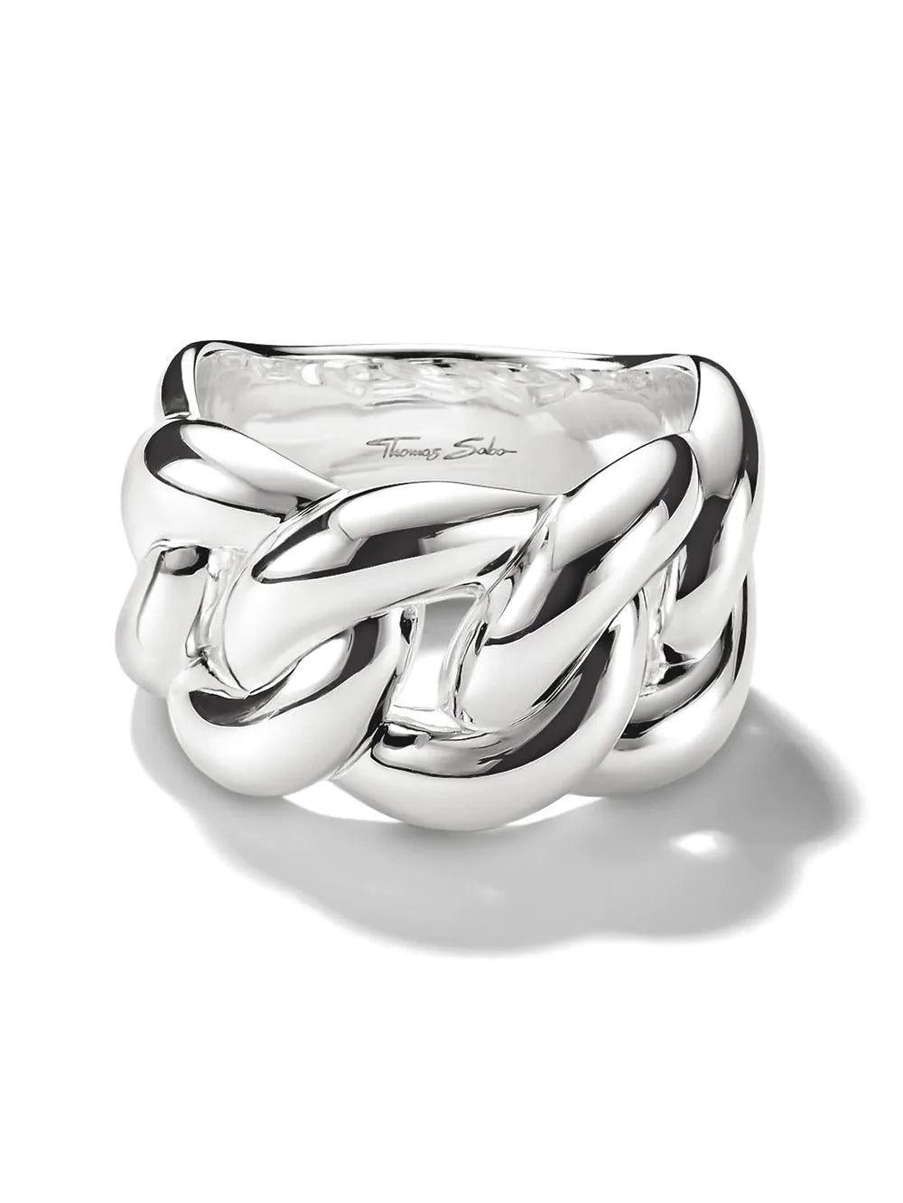 Thomas Sabo TR2521-001-21-60 Ring Braided bold Silver Ladies