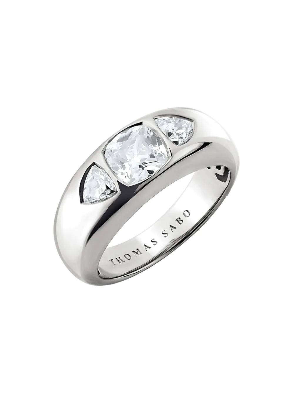 Thomas Sabo TR2525-051-14-56 Ring with faceted white zirconia stones Silver Ladies