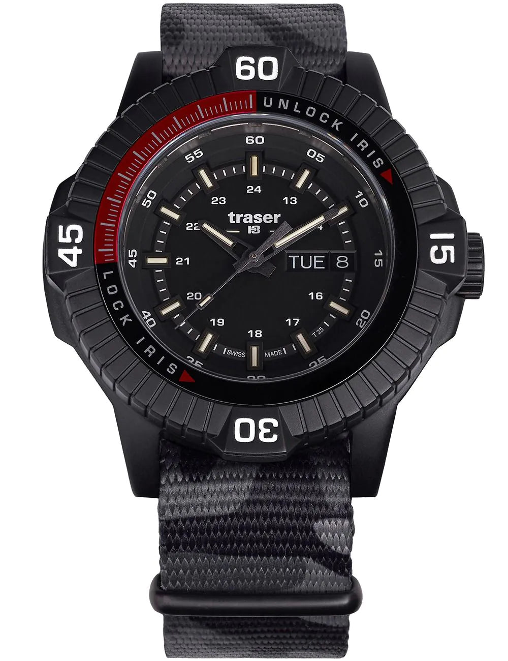 Traser H3 111460 Mens Watch P99 Iris Tactical Limited Edition 46mm 10ATM