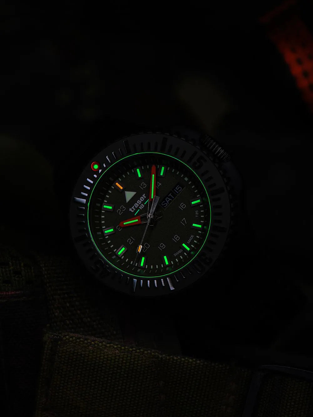 Traser H3 109859 P69 Black-Stealth Green 46mm 20ATM