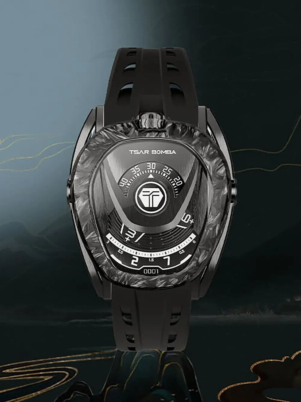 Tsar Bomba TB8213A-06(1+2)SET Mens Watch Reactor Interchangeable Automatic Watch 44mm 10ATM