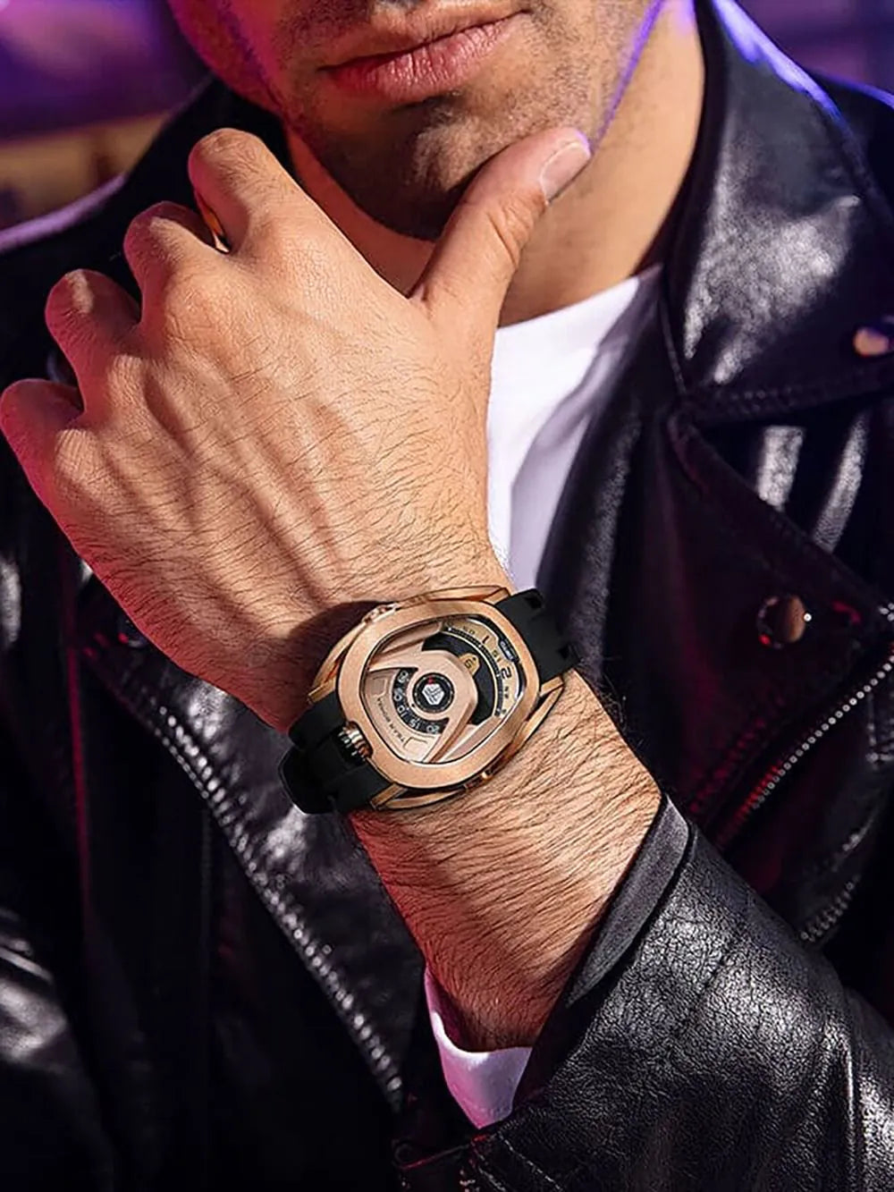Tsar Bomba TB8213A-07(1+2)SET Mens Watch Reactor Interchangeable Automatic Watch 44mm 10ATM