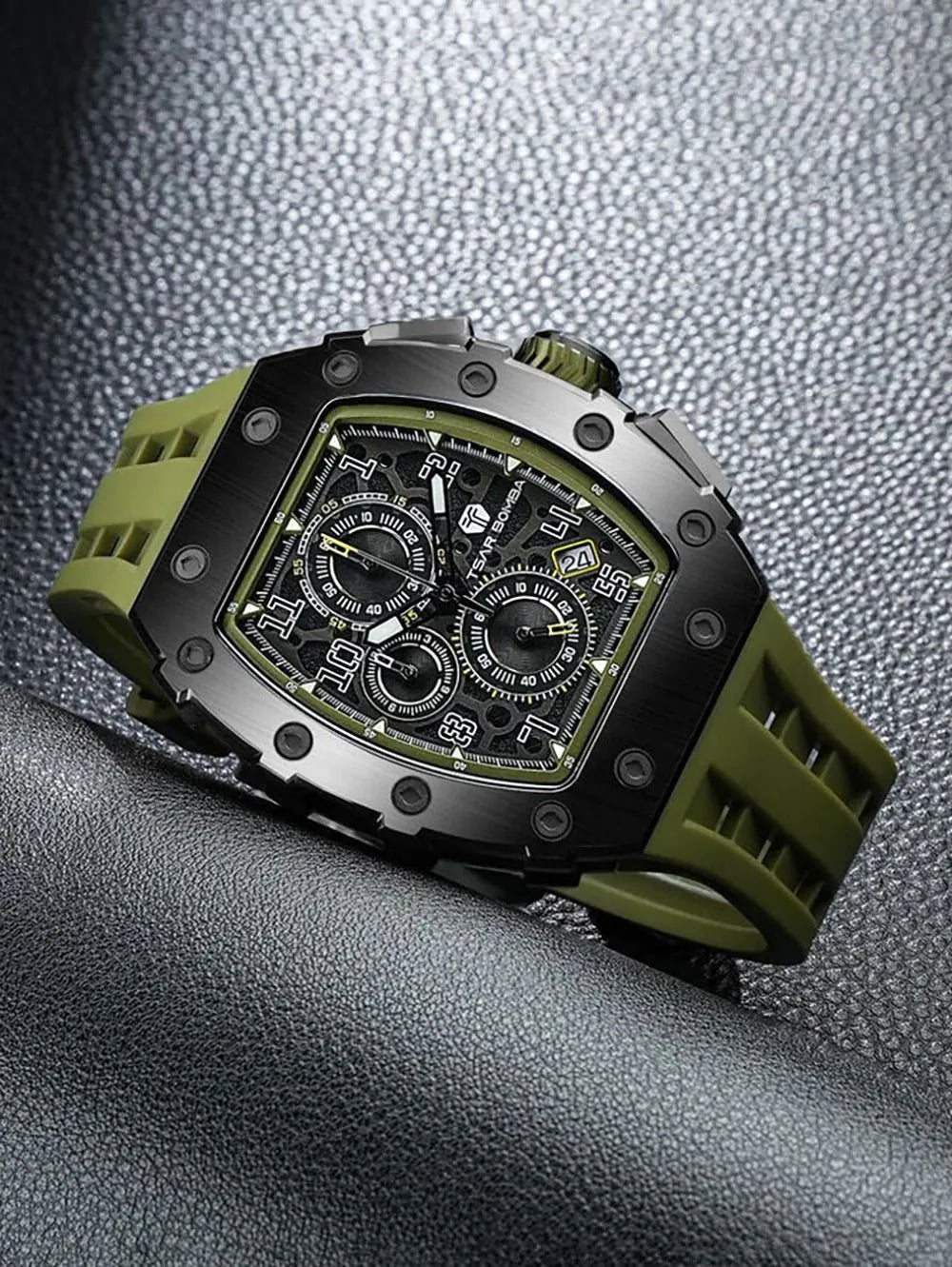 Tsar Bomba TB8204Q-38 Mens Watch Elemental Chronograph 43mm 5ATM
