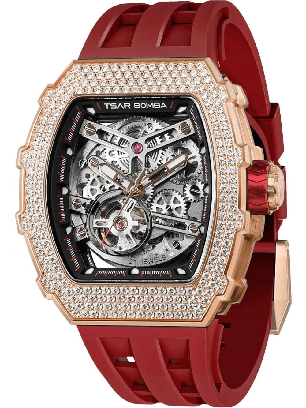 Tsar Bomba TB8208D-12 Mens Watch Elemental Zirconia Automatic 43mm 5ATM