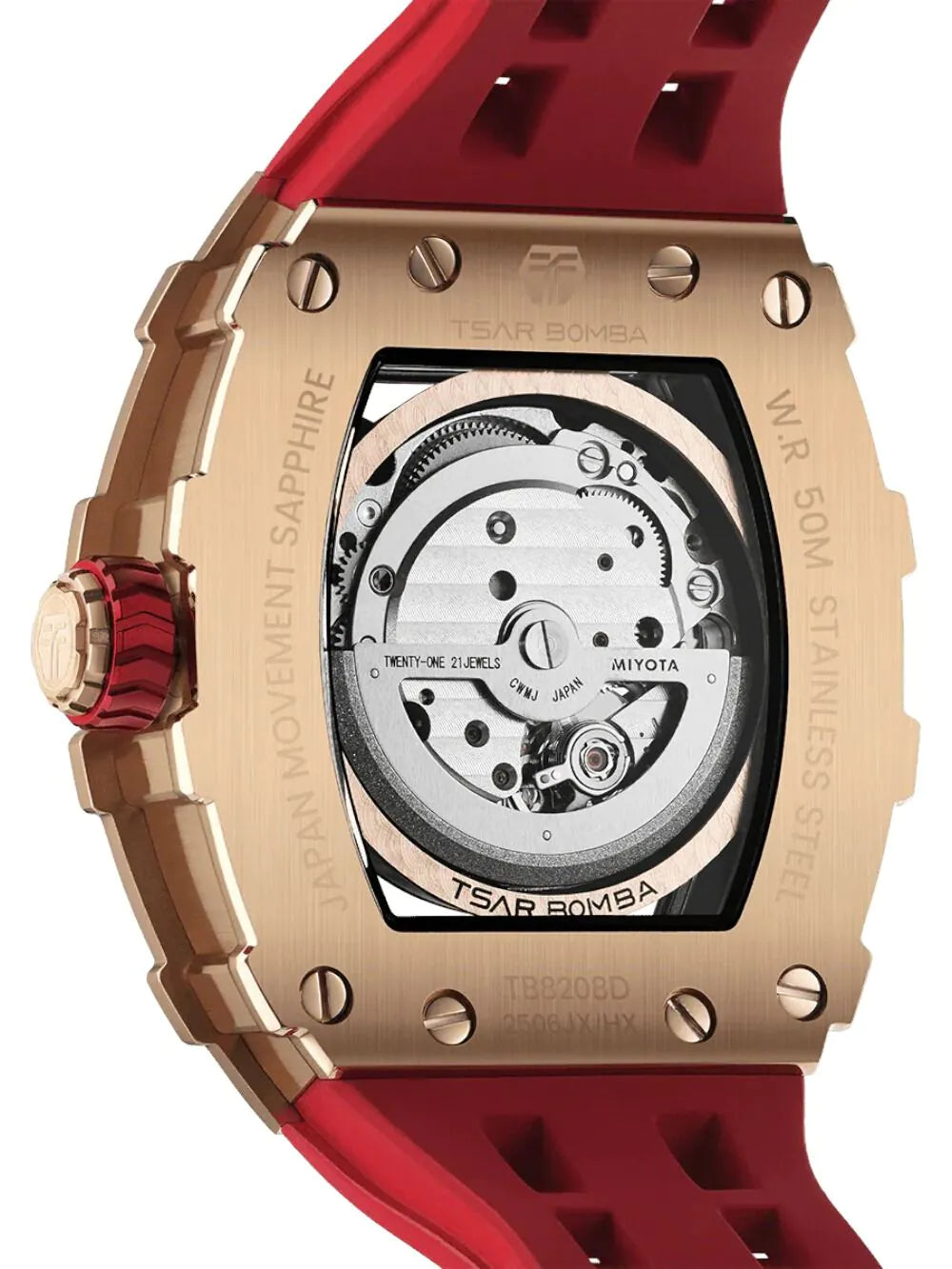 Tsar Bomba TB8208D-12 Mens Watch Elemental Zirconia Automatic 43mm 5ATM