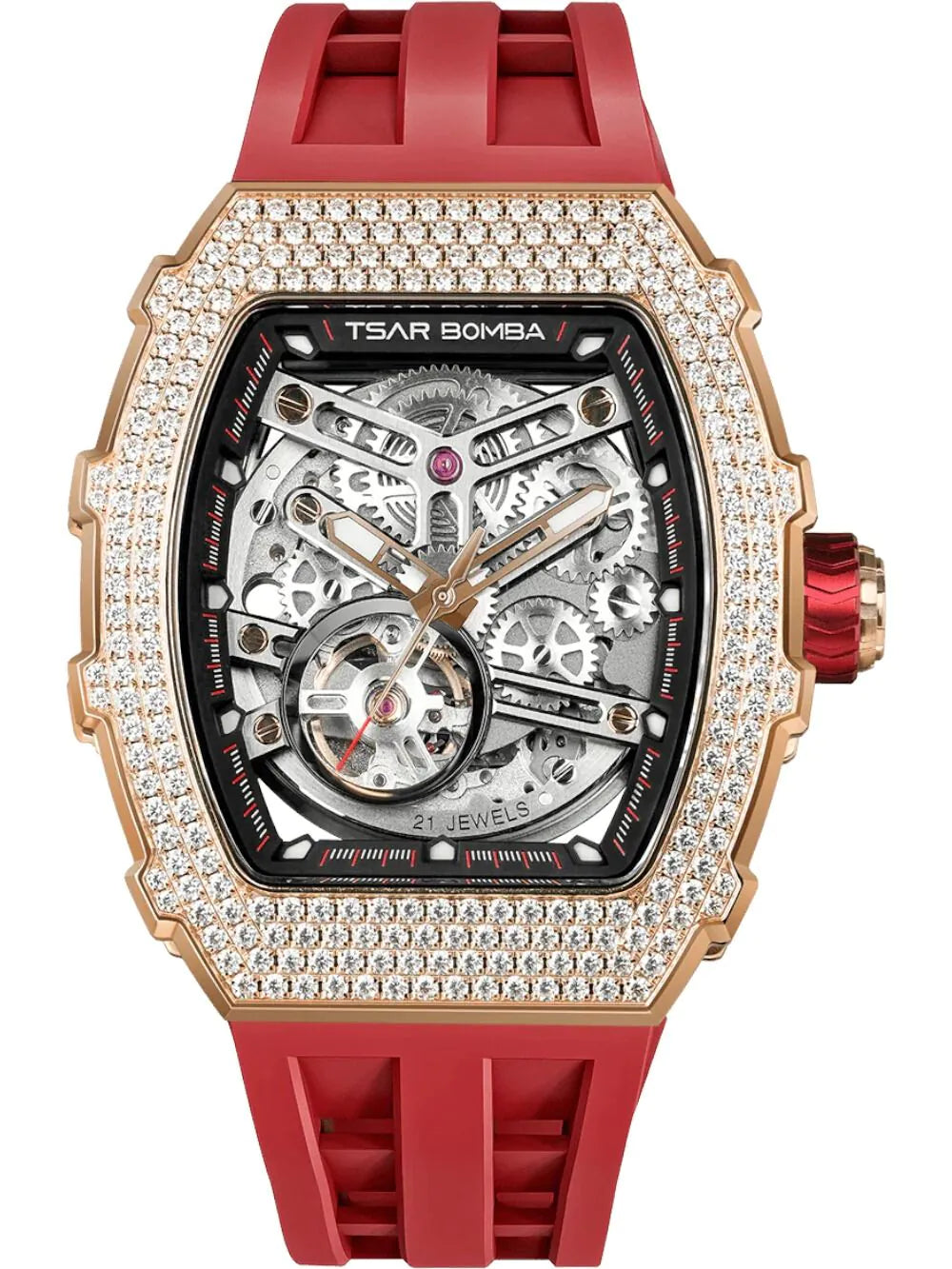 Tsar Bomba TB8208D-12 Mens Watch Elemental Zirconia Automatic 43mm 5ATM