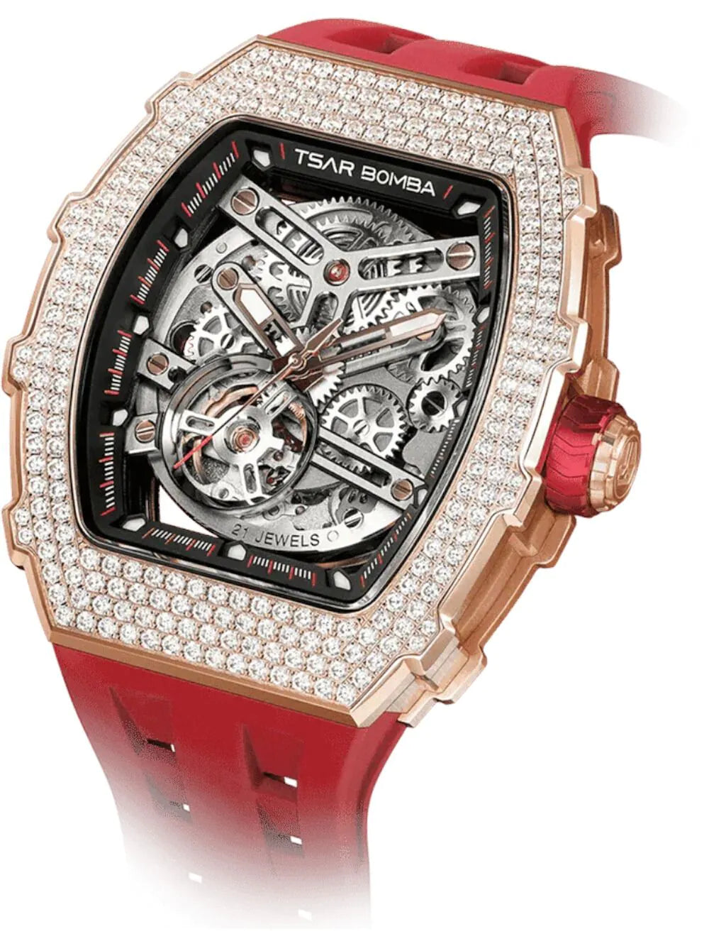 Tsar Bomba TB8208D-12 Mens Watch Elemental Zirconia Automatic 43mm 5ATM