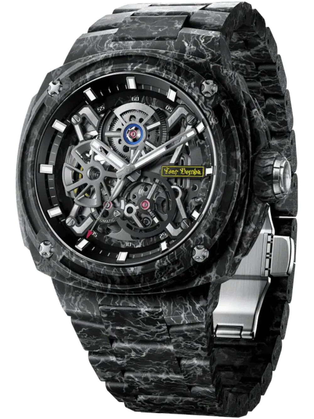 Tsar Bomba TB8401CF-02 Mens Watch Electron Full Carbon Fiber Edition Automatic 43mm 10ATM
