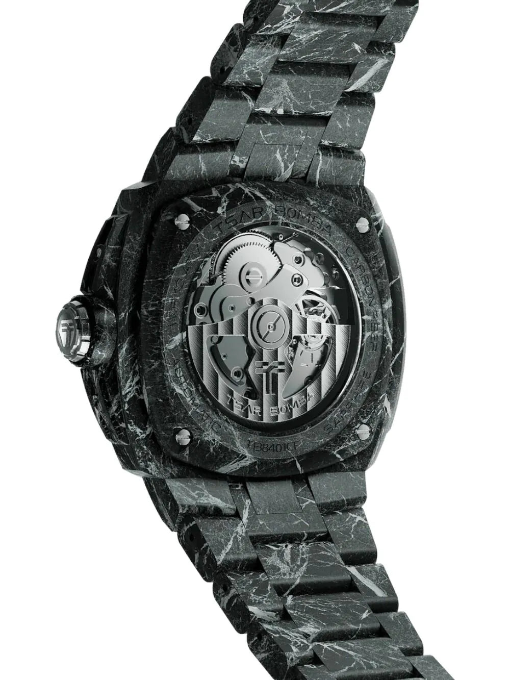 Tsar Bomba TB8401CF-03 Mens Watch Electron Full Carbon Fiber Edition Automatic 43mm 10ATM