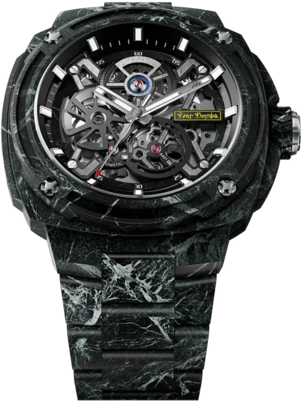 Tsar Bomba TB8401CF-03 Mens Watch Electron Full Carbon Fiber Edition Automatic 43mm 10ATM