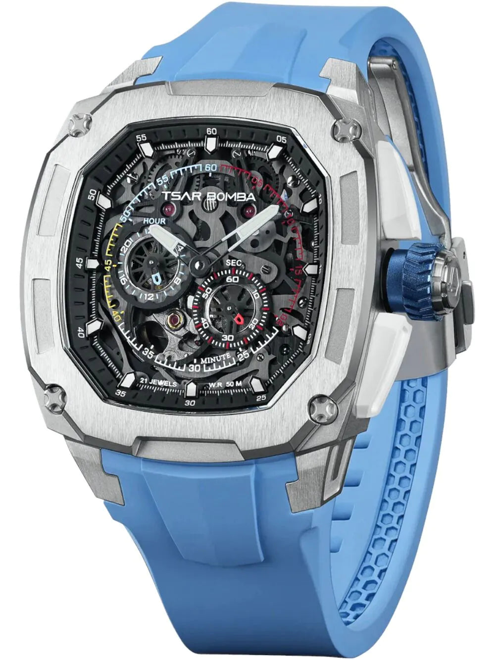 Tsar Bomba TB8601-02 Mens Watch Dark Matter 1 Interchangeable Automatic Watch 43mm 5ATM