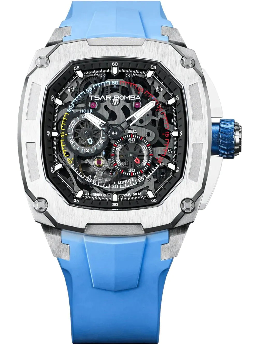 Tsar Bomba TB8601-02 Mens Watch Dark Matter 1 Interchangeable Automatic Watch 43mm 5ATM