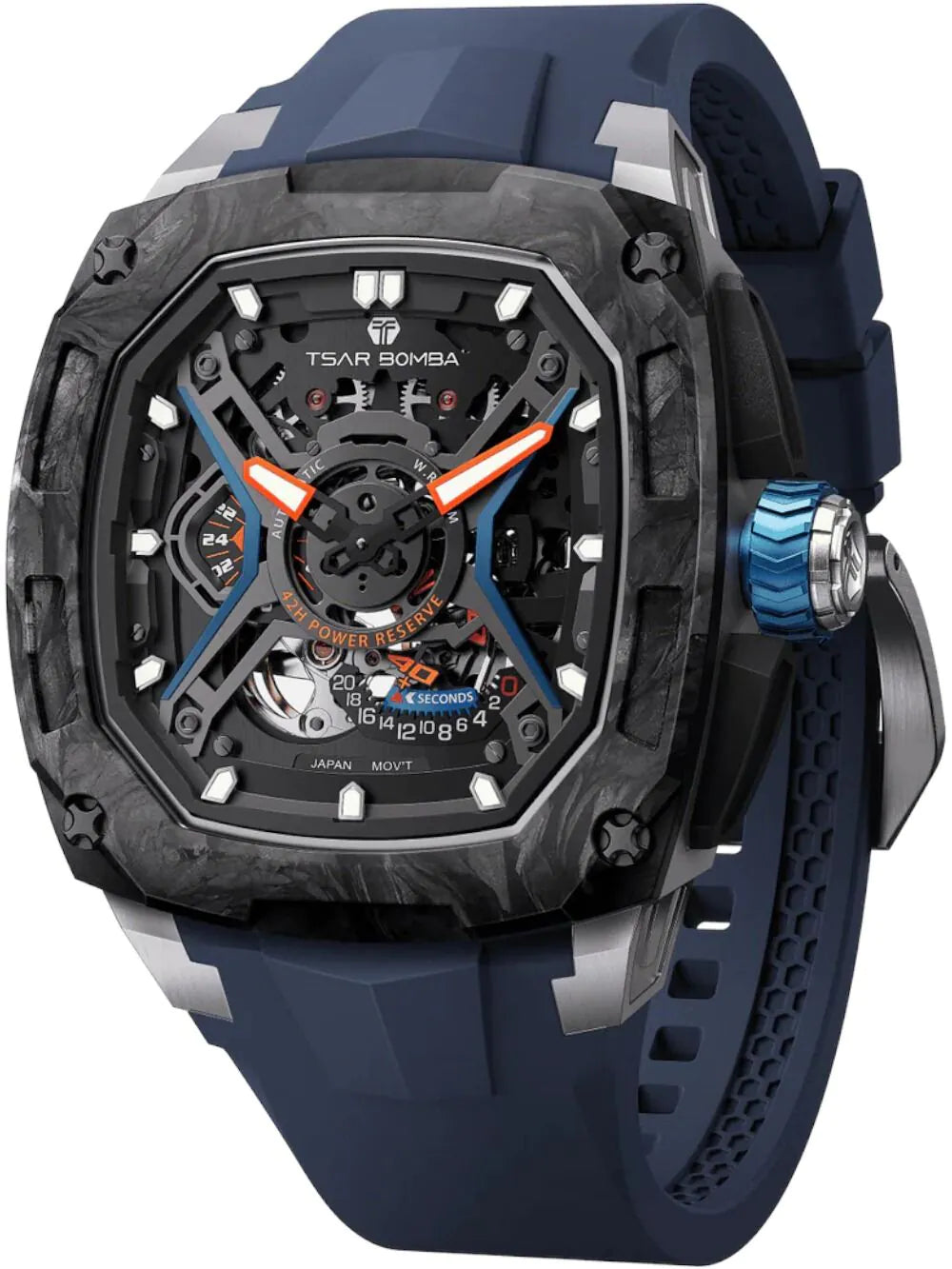 Tsar Bomba TB8605-02 Mens Watch Dark Matter 5 Automatic 43mm 5ATM