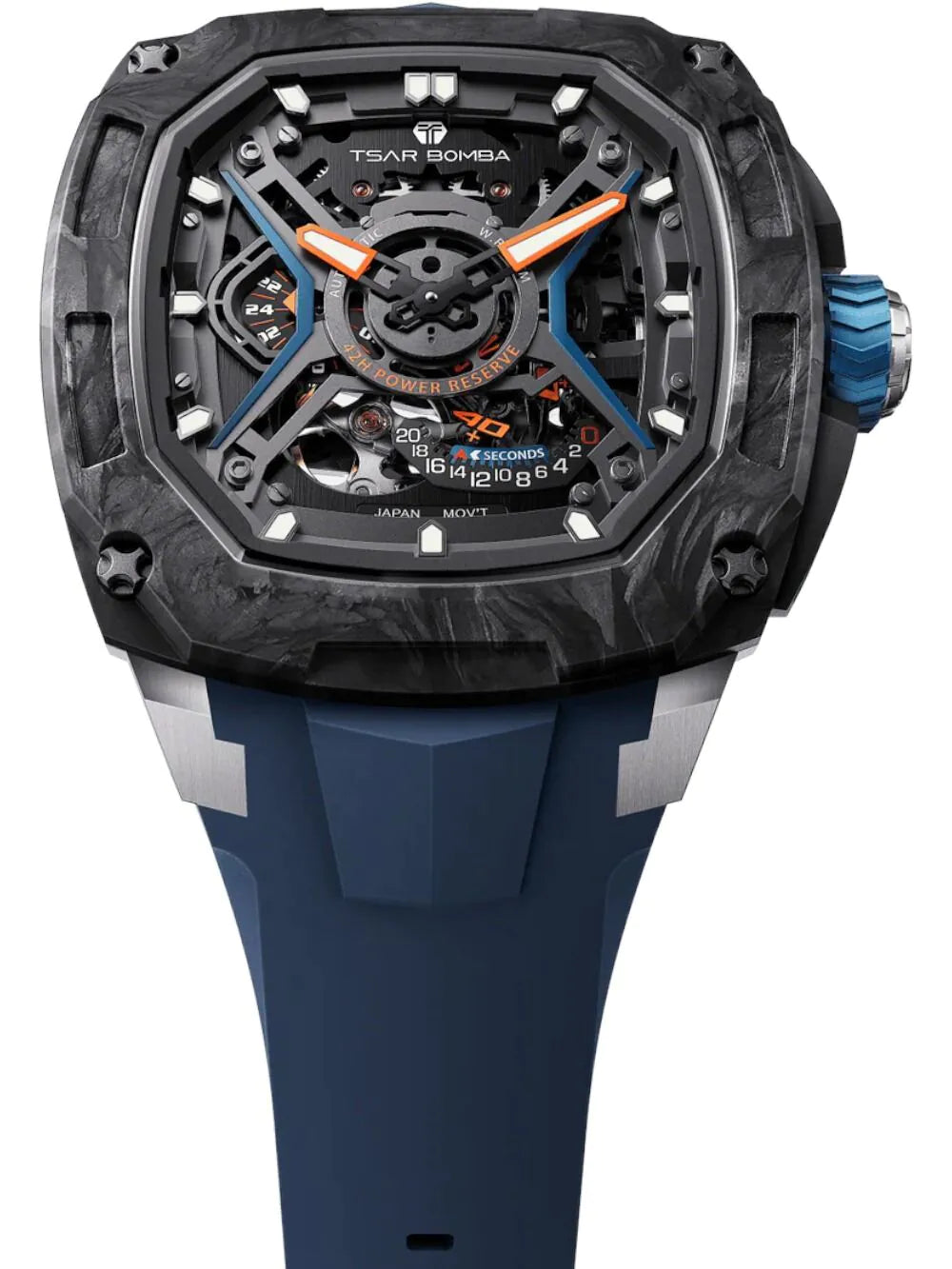 Tsar Bomba TB8605-02 Mens Watch Dark Matter 5 Automatic 43mm 5ATM
