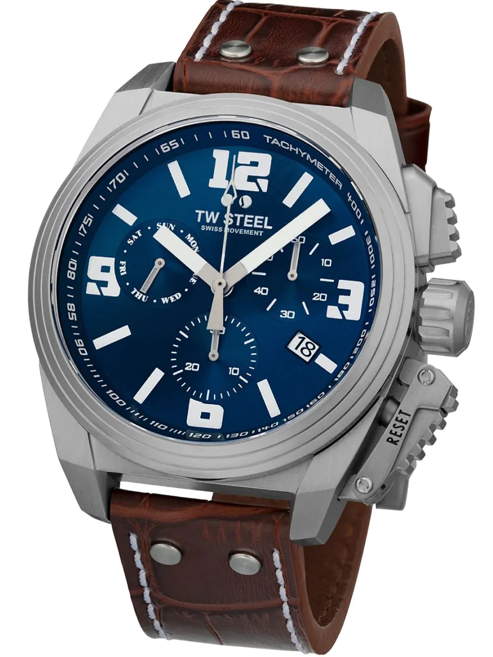 TW-Steel TW1113 Canteen Chronograph Mens Watch 46mm 10ATM