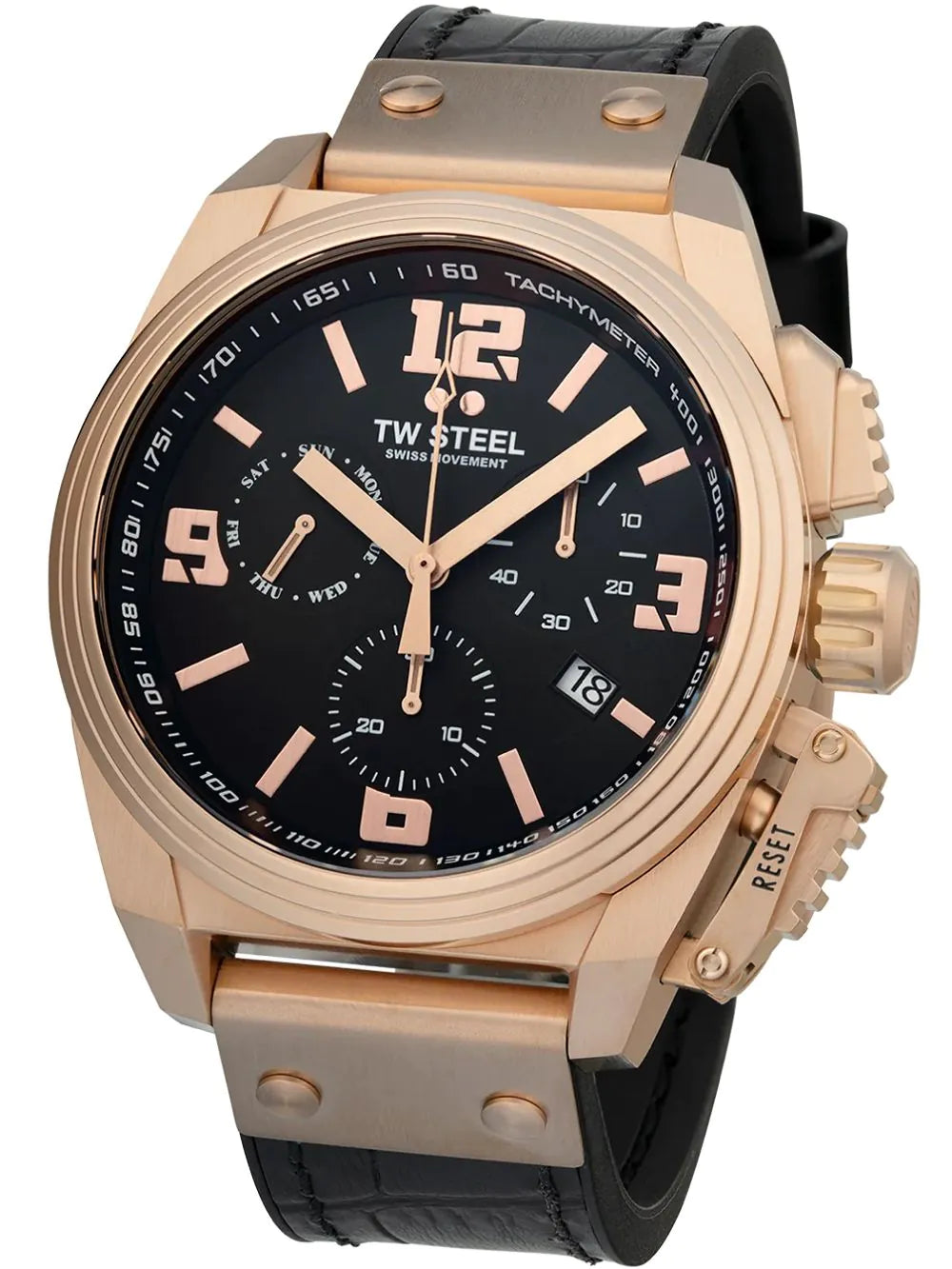 TW-Steel TW1115 Canteen Chronograph Mens Watch 46mm 10ATM