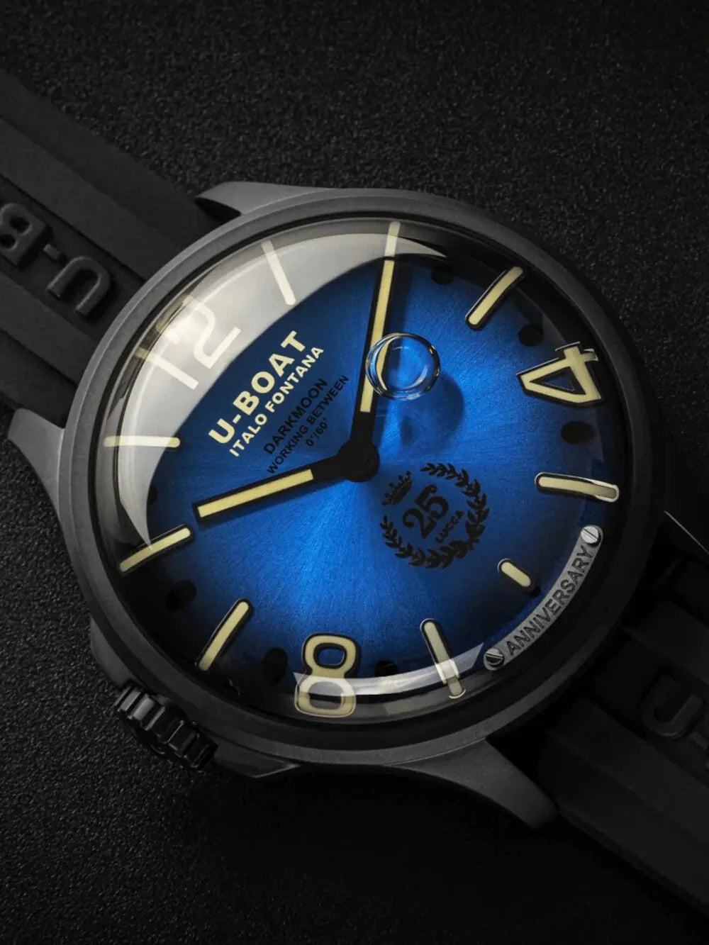 U-Boat 2028 Mens Watch Darkmoon Anniversary 46mm 5ATM