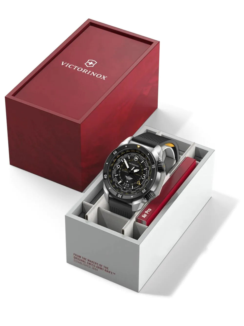 Victorinox 242005 Mens Watch Air Pro GMT Automatic 43mm 20ATM