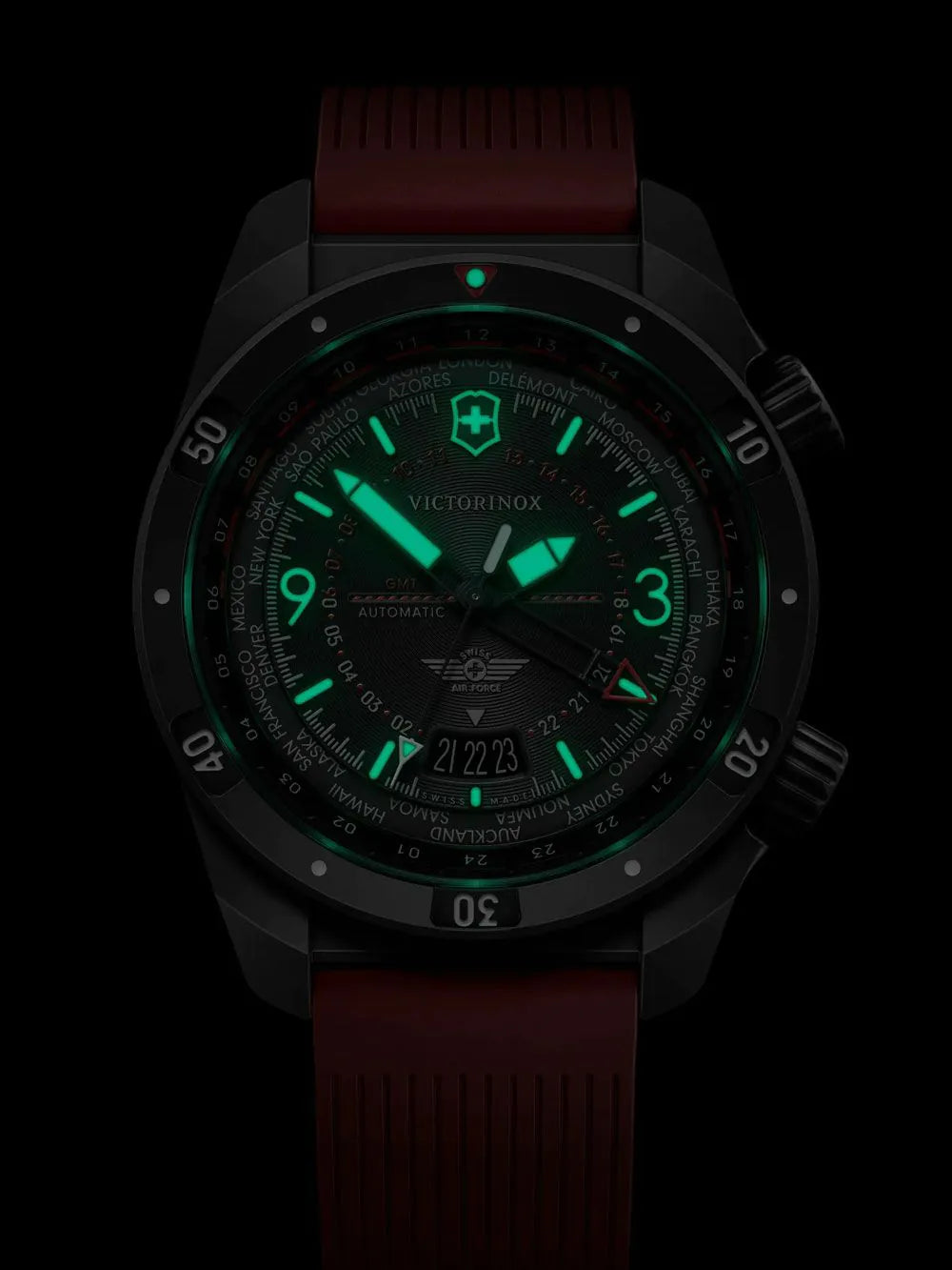 Victorinox 242006 Mens Watch Air Pro Automatic 43mm 20ATM