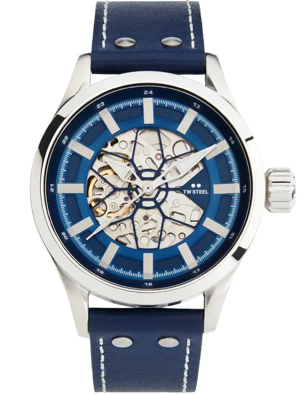 TW-Steel VS132 Mens Watch Volante Skeleton Automatic 45mm 10ATM