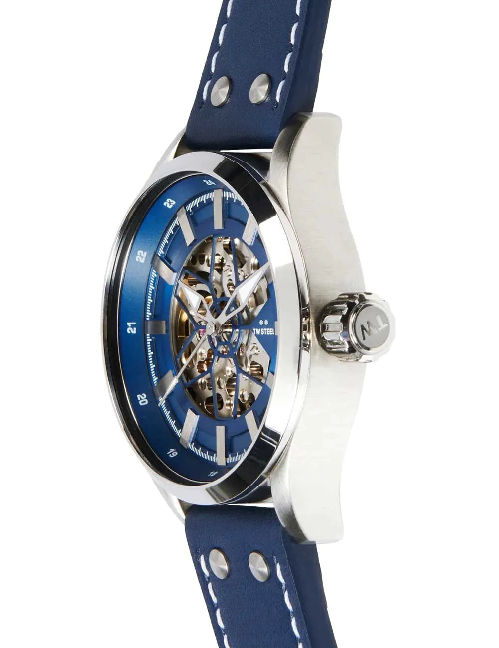 TW-Steel VS132 Mens Watch Volante Skeleton Automatic 45mm 10ATM