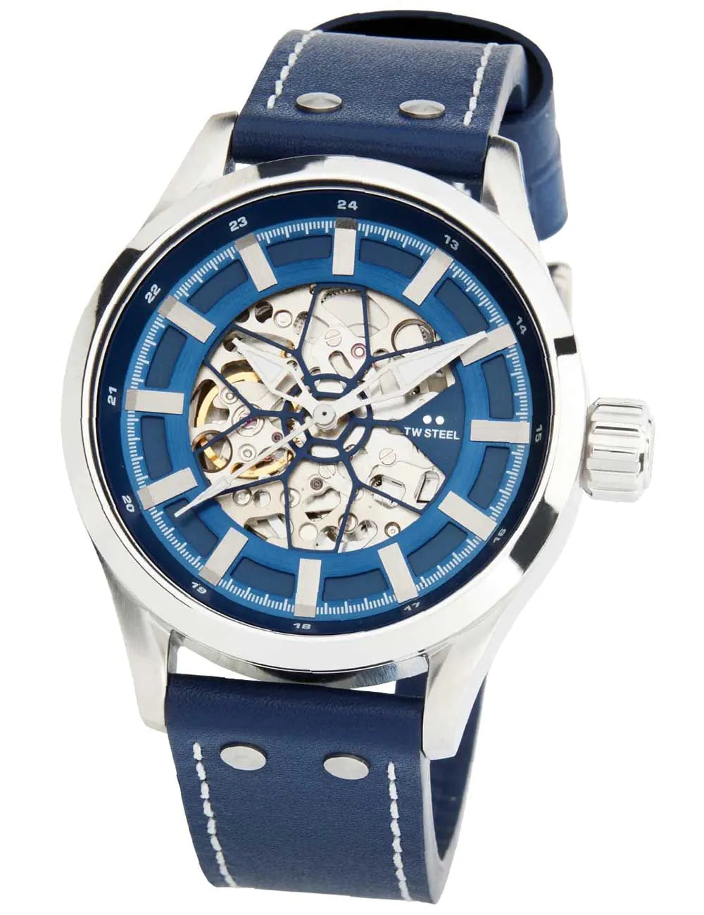 TW-Steel VS132 Mens Watch Volante Skeleton Automatic 45mm 10ATM