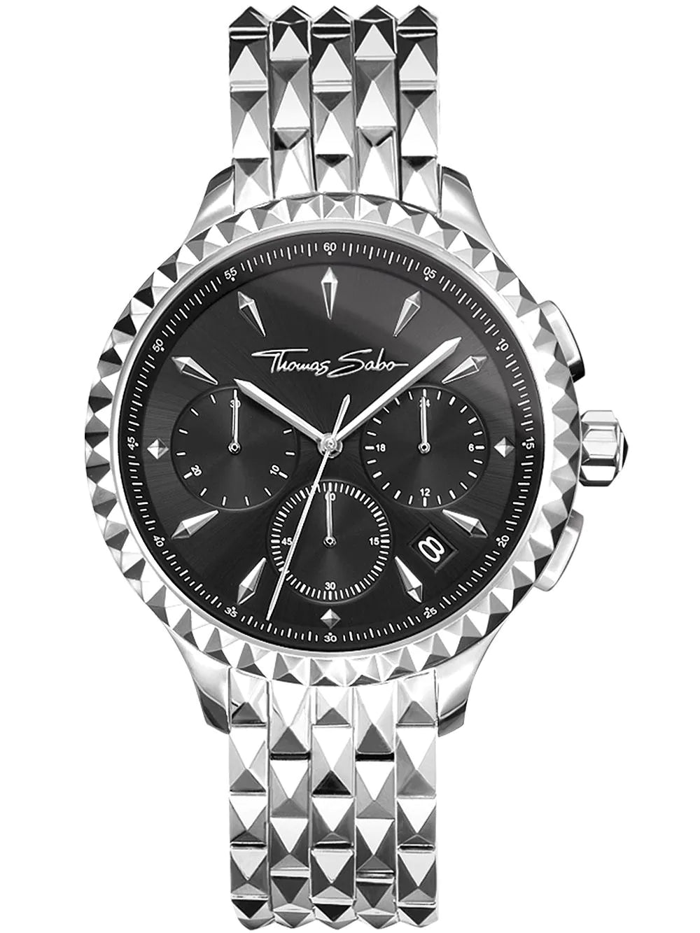 Thomas Sabo WA0346-201-203 Rebel at Heart Chronograph Ladies Watch 38mm 3ATM