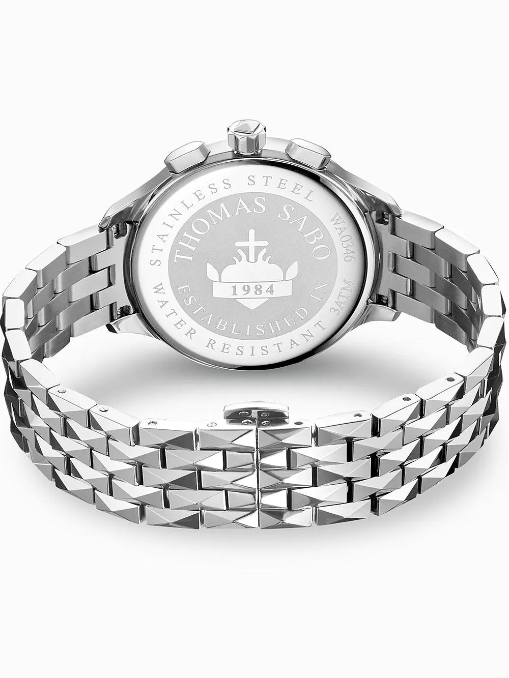 Thomas Sabo WA0346-201-203 Rebel at Heart Chronograph Ladies Watch 38mm 3ATM