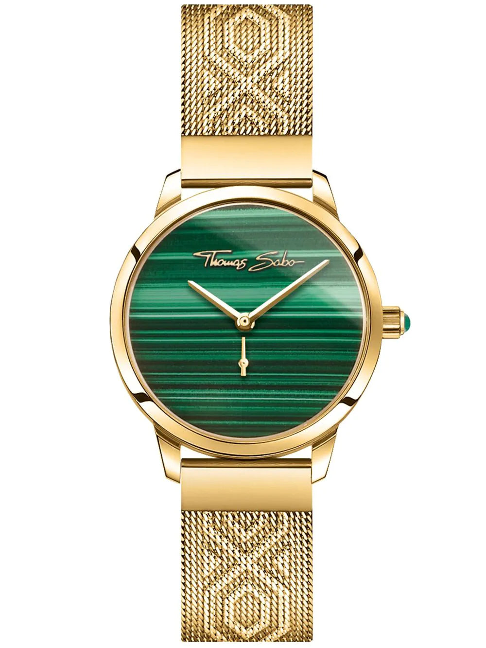 Thomas Sabo WA0365-264-211 Garden Spirit malachite Ladies Watch 33mm