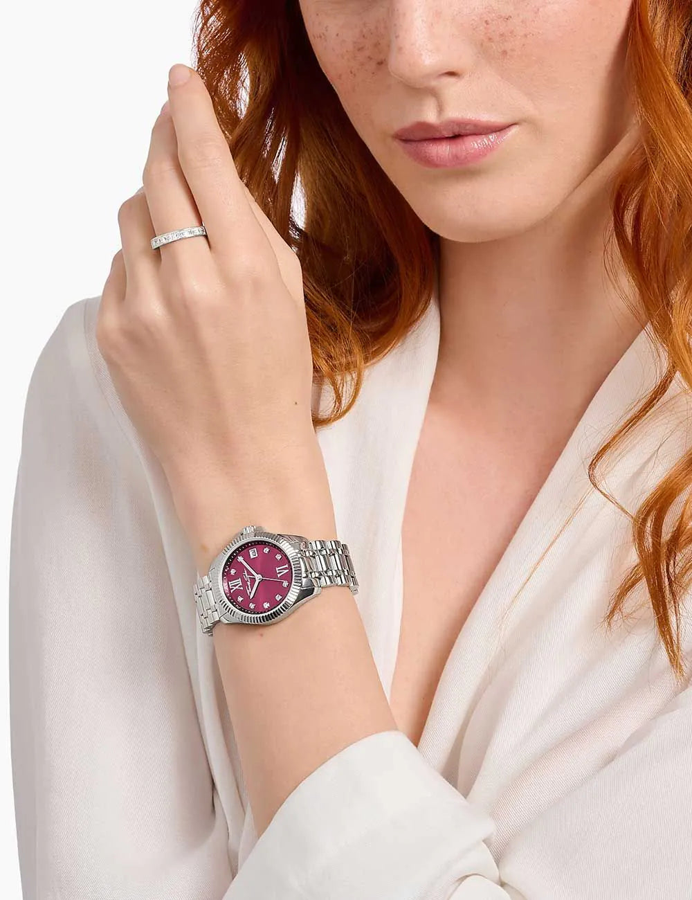 Thomas Sabo WA0407-201-212 Ladies Watch Divine Burgundy 33mm 10ATM