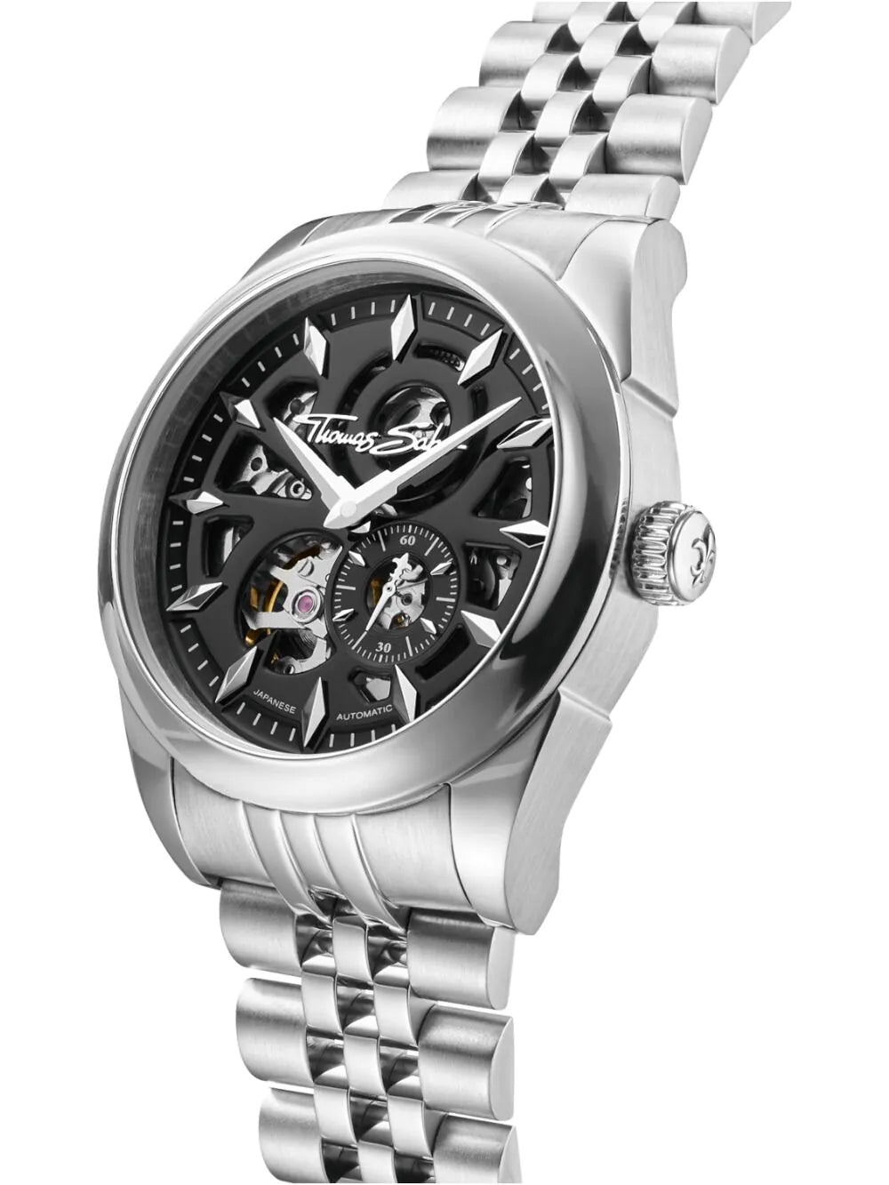 Thomas Sabo WA0409-201-203 Mens Watch Automatic Black 41mm 5ATM