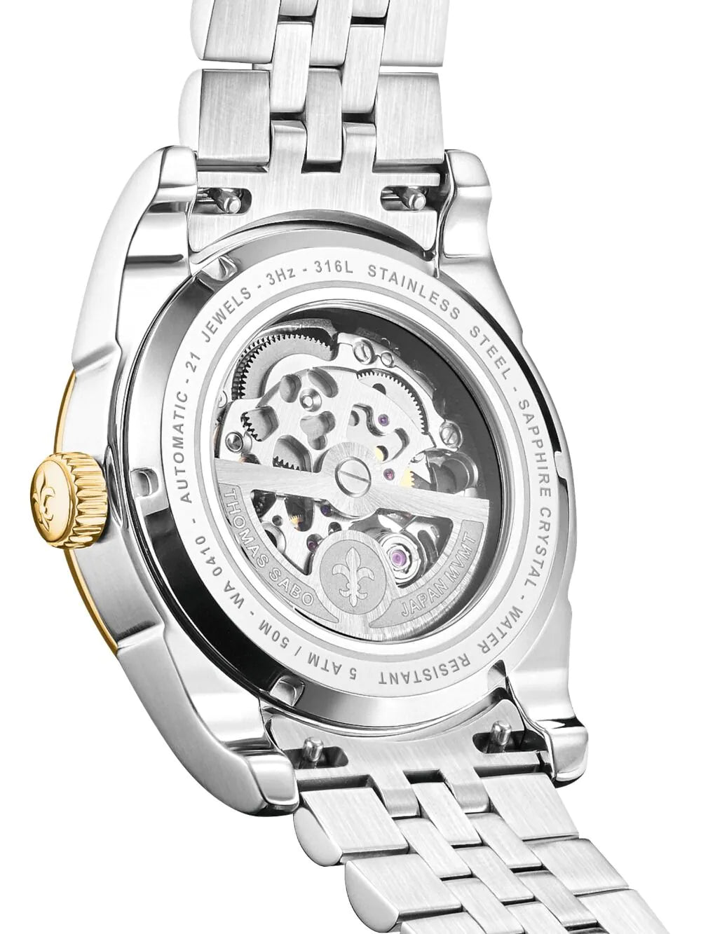 Thomas Sabo WA0410-291-203 Mens Watch Automatic Bicolour 41mm 5ATM