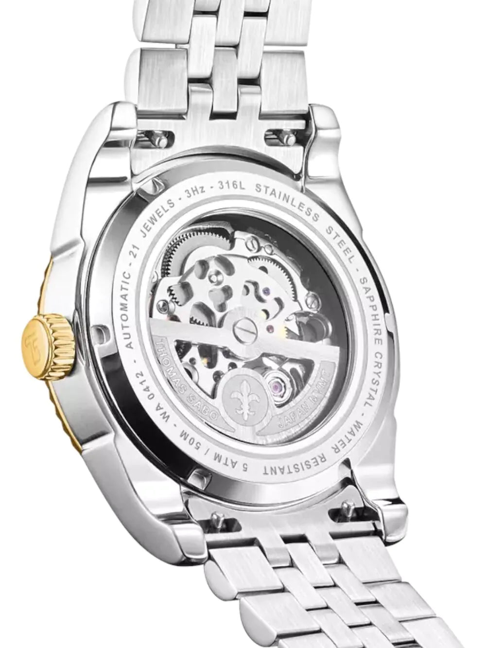 Thomas Sabo WA0412-291-203 Mens Watch Bicolour Automatic 41mm 5ATM