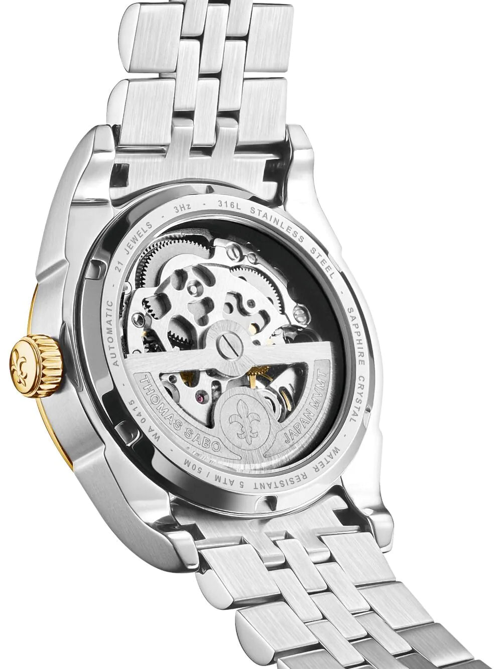 Thomas Sabo WA0415-291-203 Unisex Automatic with Lily Emblem 36mm 5ATM