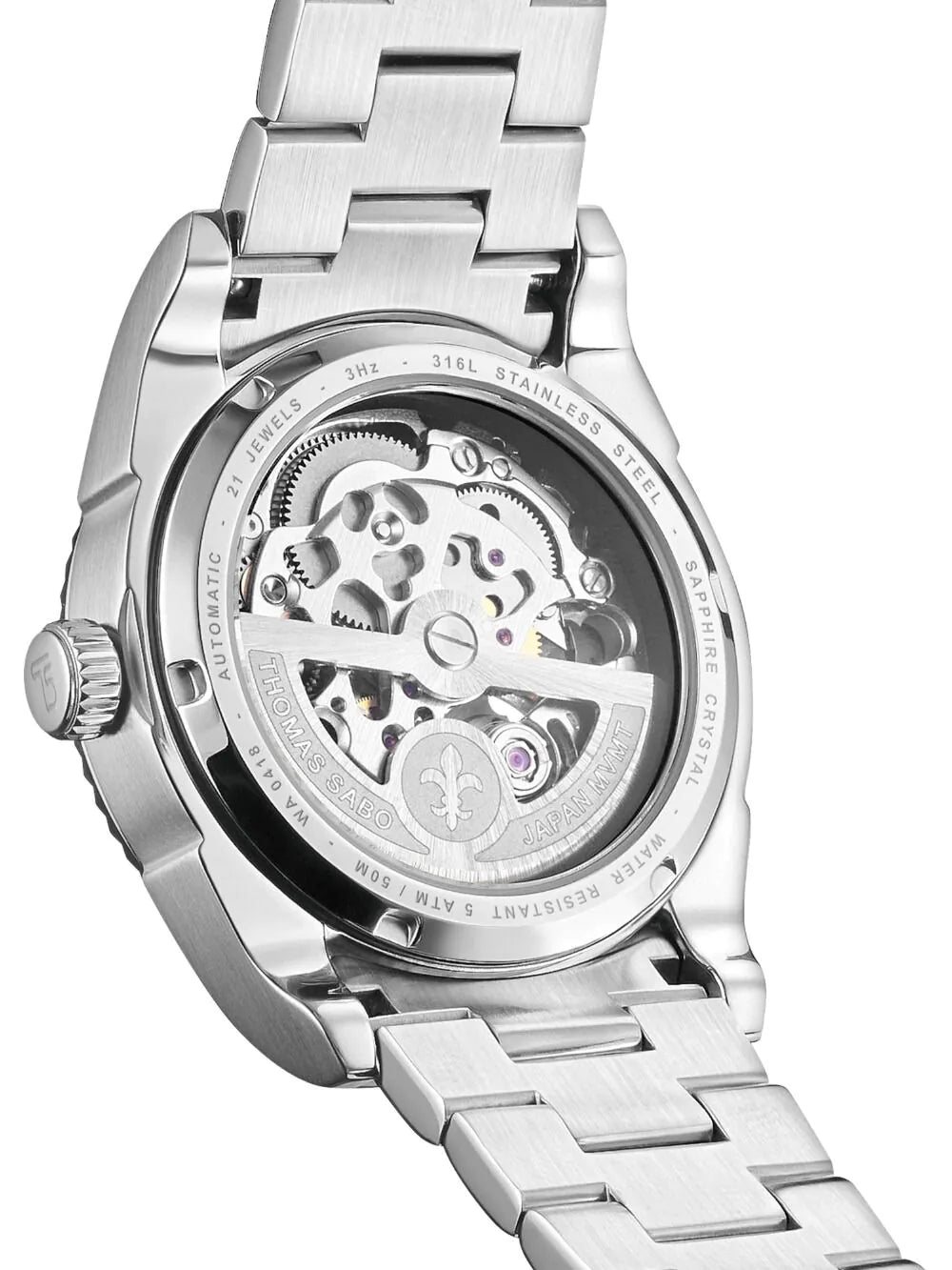 Thomas Sabo WA0418-201-204 Ladies Watch Rebel Pink Automatic 36mm 5ATM
