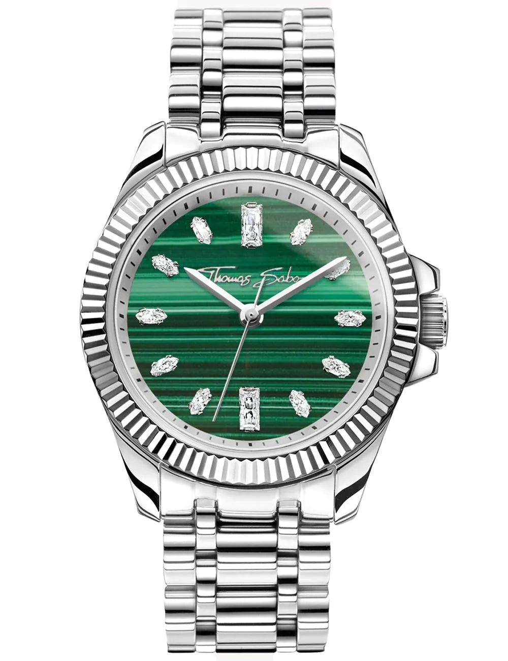 Thomas Sabo WA0434 Ladies Watch Divine Jewellery Stone Silver-Colored 33mm 5ATM