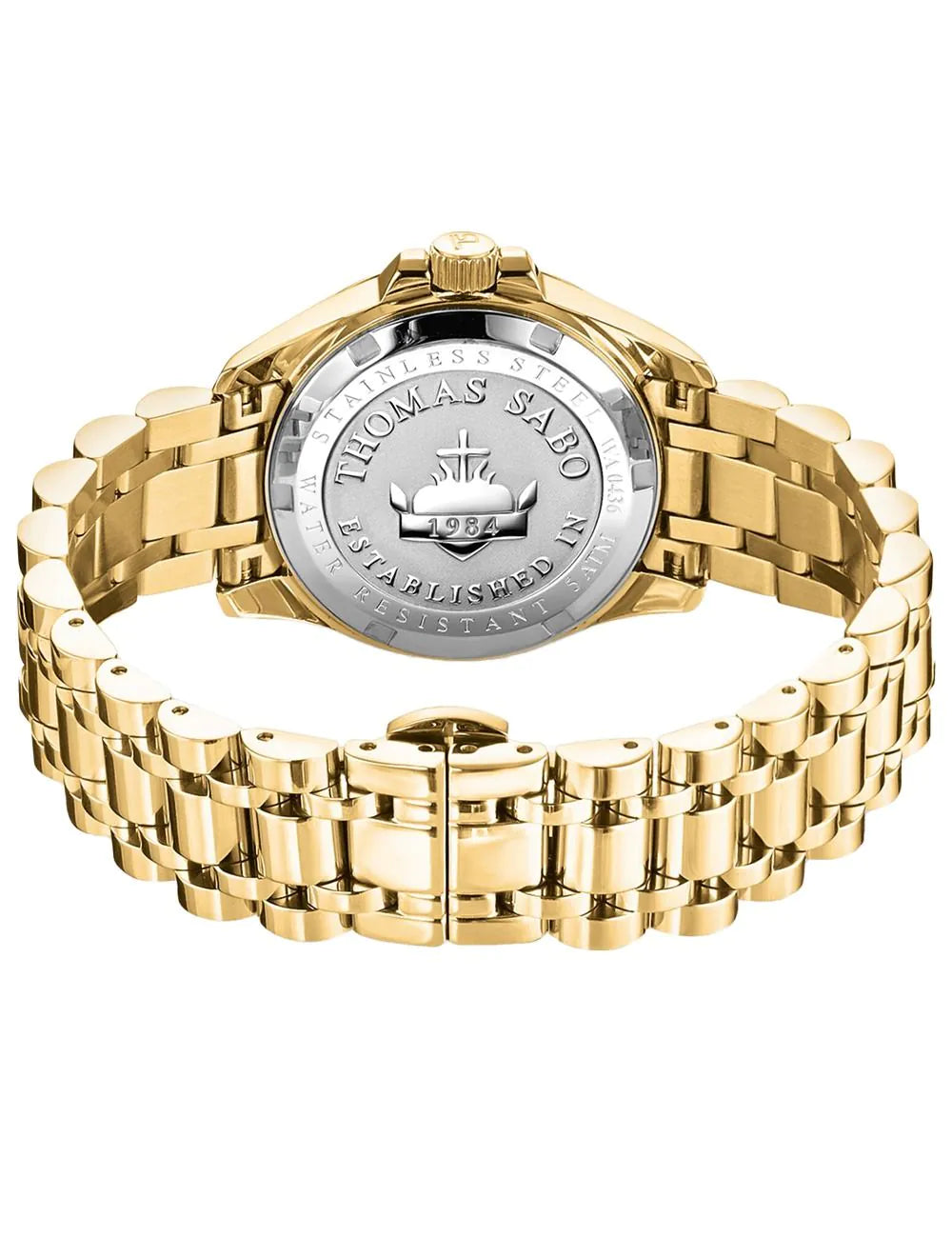 Thomas Sabo WA0436 Ladies Watch Divine Jewellery Stone Gold-Colored 33mm 5ATM